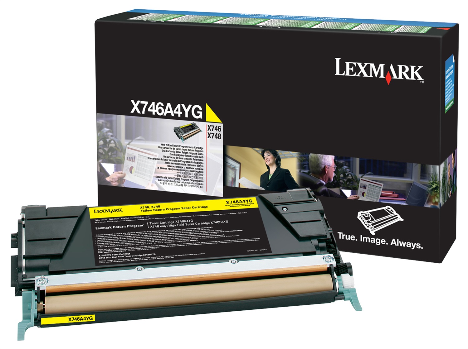 Lexmark Toner Originale Giallo X746A4YG - 7.000 Copie per X746 e X748