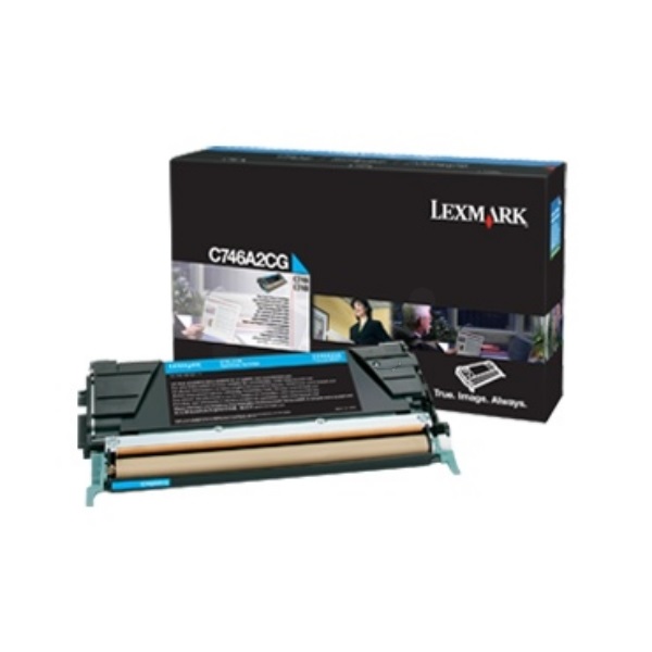 Lexmark C746A3CG Cartuccia Toner Originale Ciano - 7000 Pagine - Compatibile con C746, C748