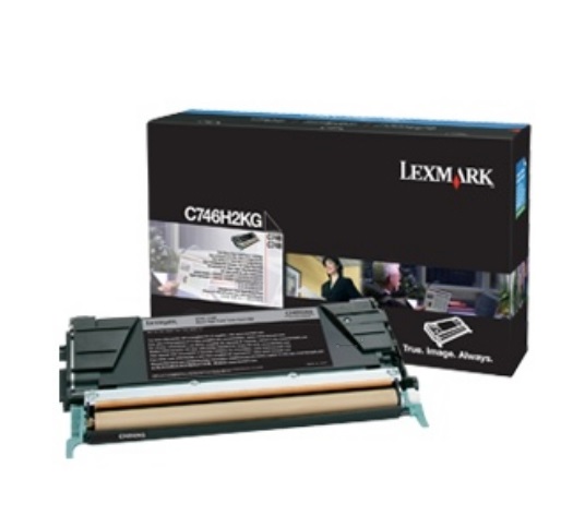 Lexmark C746H3KG Cartuccia Toner Originale Nero - 12000 Pagine - Compatibile con C746DN, C746DTN, C748DE, C748