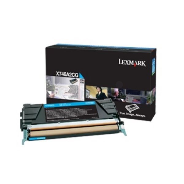 Lexmark X746A3CG Cartuccia Toner Originale Ciano - 7000 Pagine - Compatibile con X746de, X748de, X748dte