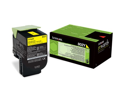 Lexmark 802Y Toner Originale Giallo 80C20Y0 - 1000 Pagine - Compatibile con CX310, CX410, CX510