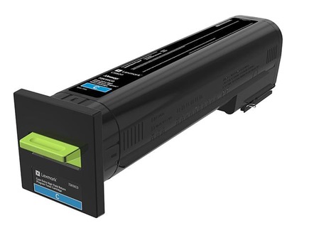 Lexmark 72K2XC0 Cartuccia Toner Originale Ciano - 22000 Pagine, Compatibile con CS820DE, CS820DTE, CS820DTFE