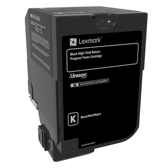 Lexmark 74C2HK0 Cartuccia Toner Originale Nero - Alta Capacità, 20000 Pagine, Compatibile con CS720 e CS725