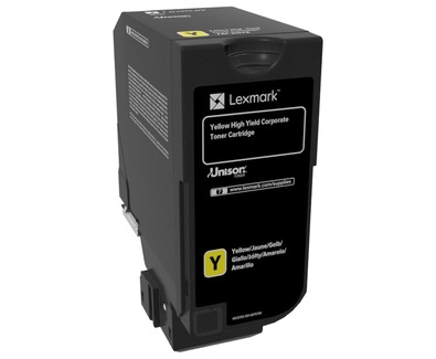 Lexmark 74C2HYE Cartuccia Toner Originale Giallo Alta Resa 12.000 Pagine