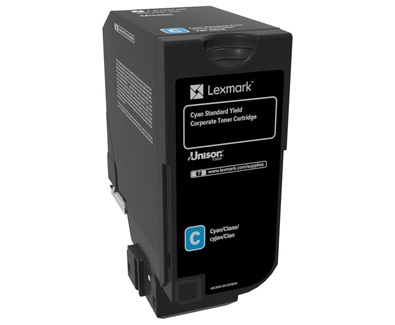 Lexmark 74C2SCE Cartuccia Toner Originale Ciano - 1 pezzo, 7000 pagine, Compatibile con CS720, CS725, CX725