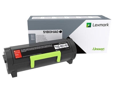 Lexmark 51B0HA0 Cartuccia Toner Originale Nero - 8.500 Pagine per Lexmark MS 417