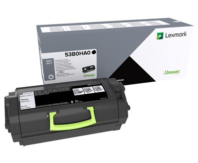 Lexmark 53B0HA0 Cartuccia Toner Originale Nero - Capacità 25000 Pagine, Compatibile con MX717de / MS817dn