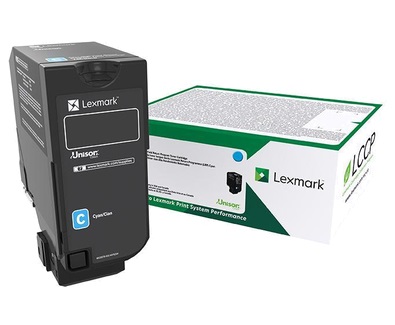 Lexmark 75B20C0 Cartuccia Toner Originale Ciano - 10.000 Pagine - Compatibile con CS727de, CS728de, CX727de