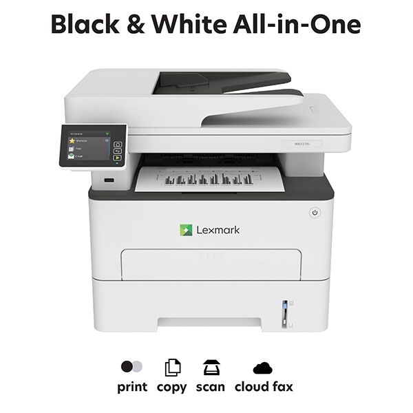Lexmark MB2236I Multifunzione Laser Monocromatica A4 con ADF, Touchscreen, Wi-Fi, Ethernet, 34 ppm
