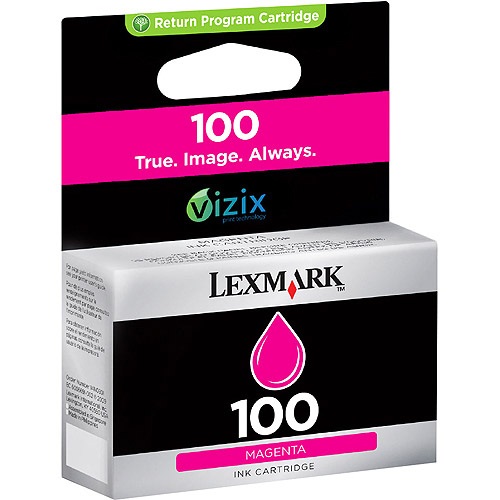 Lexmark 14N1070E 100XL Cartuccia d'Inchiostro Magenta Originale - High-Capacity, 600 Pagine per Lexmark Prestige Pro/Prospect Pro