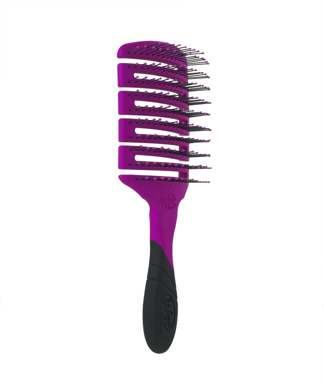 Wet Brush Pro Flex Dry Paddle Spazzola Piatta Viola per Capelli Unisex - Delicata, Ergonomica e Flessibile, 1 pz