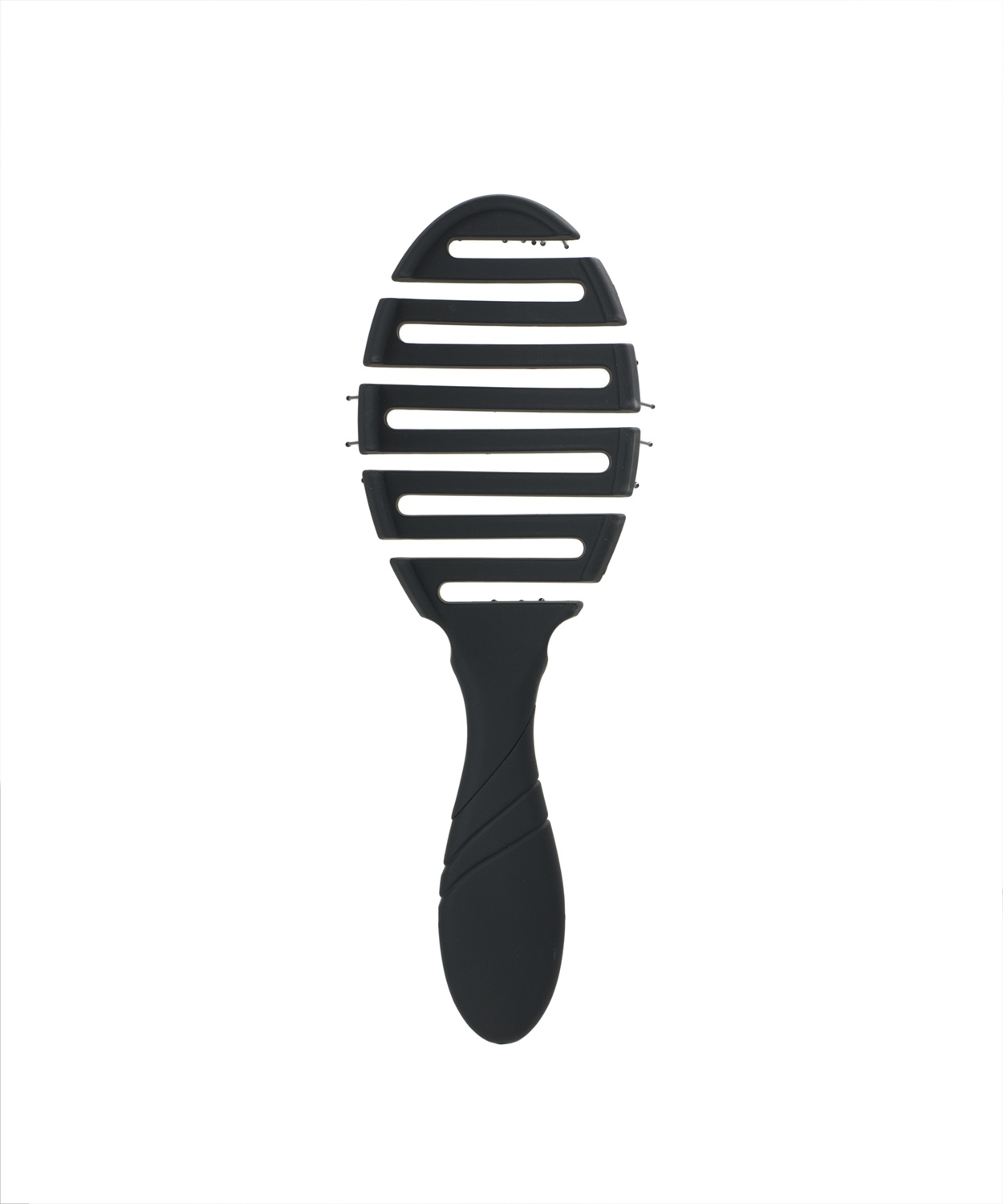 Wet Brush Pro Flex Dry Spazzola Piatta Nera - Design Ventilato e Testina Flessibile per Asciugatura Rapida