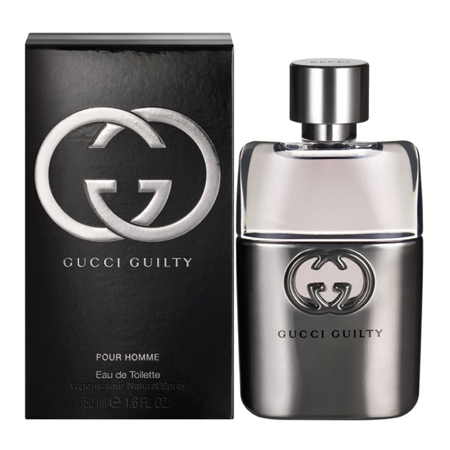 Gucci Guilty Pour Homme Eau de Toilette Spray 50 ml - Fragranza Aromatica Intensa con Note di Limone, Mandarino e Pepe Rosa