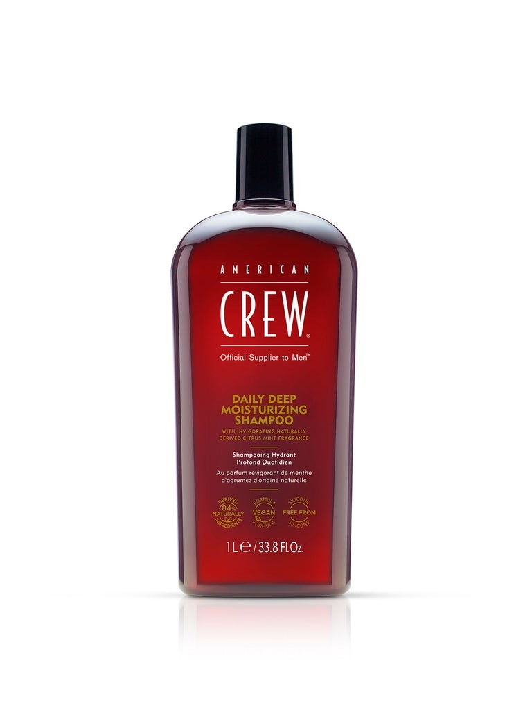 American Crew Daily Deep Moisturizing Shampoo 1000 ml - Shampoo Idratante Quotidiano per Uomo con Vitamina B5