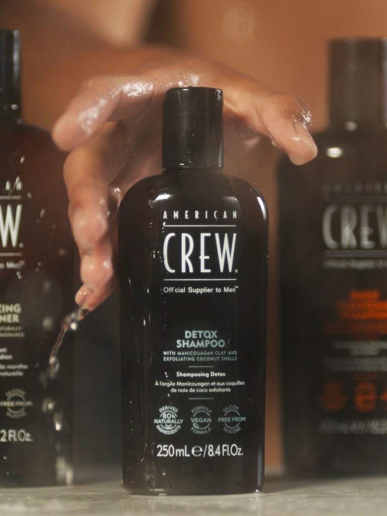 American Crew Detox Shampoo 250 ml - Shampoo Disintossicante per Uomo con Doppio Effetto