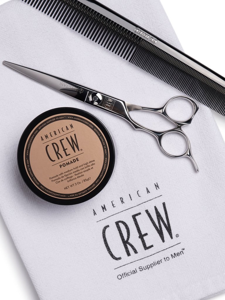 American Crew Pomade 85g - Pomata a base d'acqua con tenuta media e alta lucentezza per uomini, ideale per capelli ricci