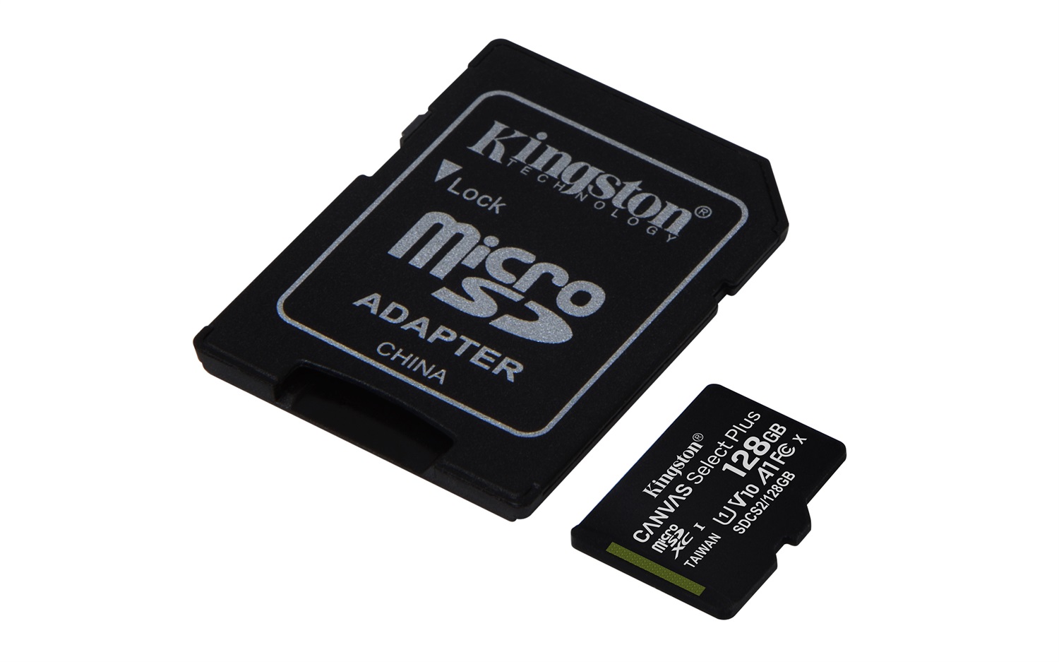 Kingston Technology Canvas Select Plus MicroSDXC 128GB Classe 10 UHS-I 100MB/s Adattatore