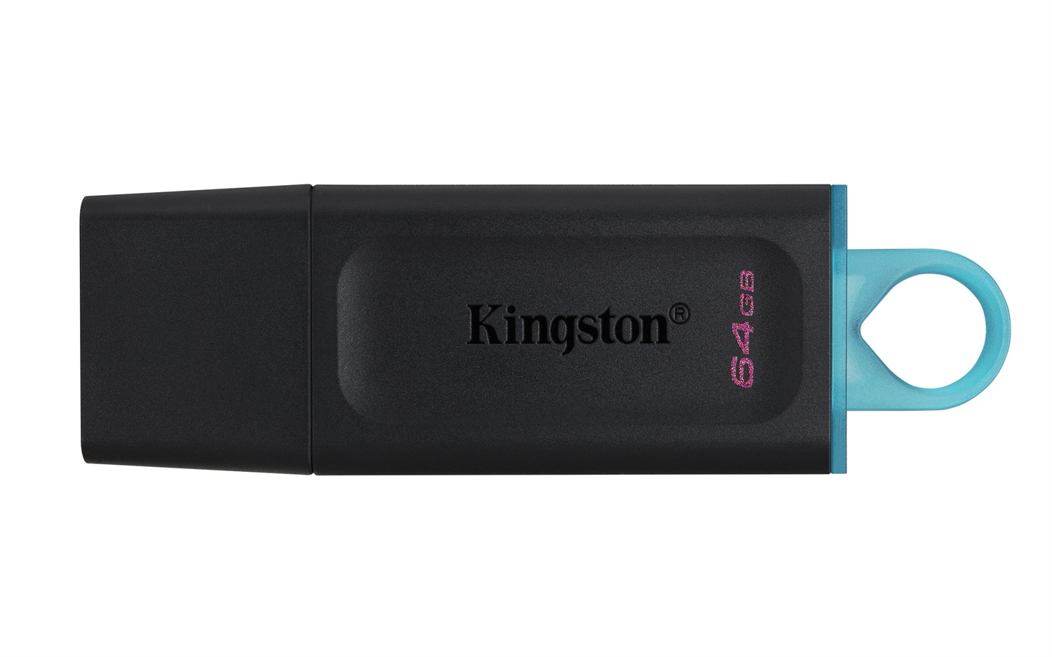 Kingston DataTraveler Exodia 64GB USB Flash Drive - USB 3.2 Gen 1, Tipo A, Cuffia, Nero/Turchese