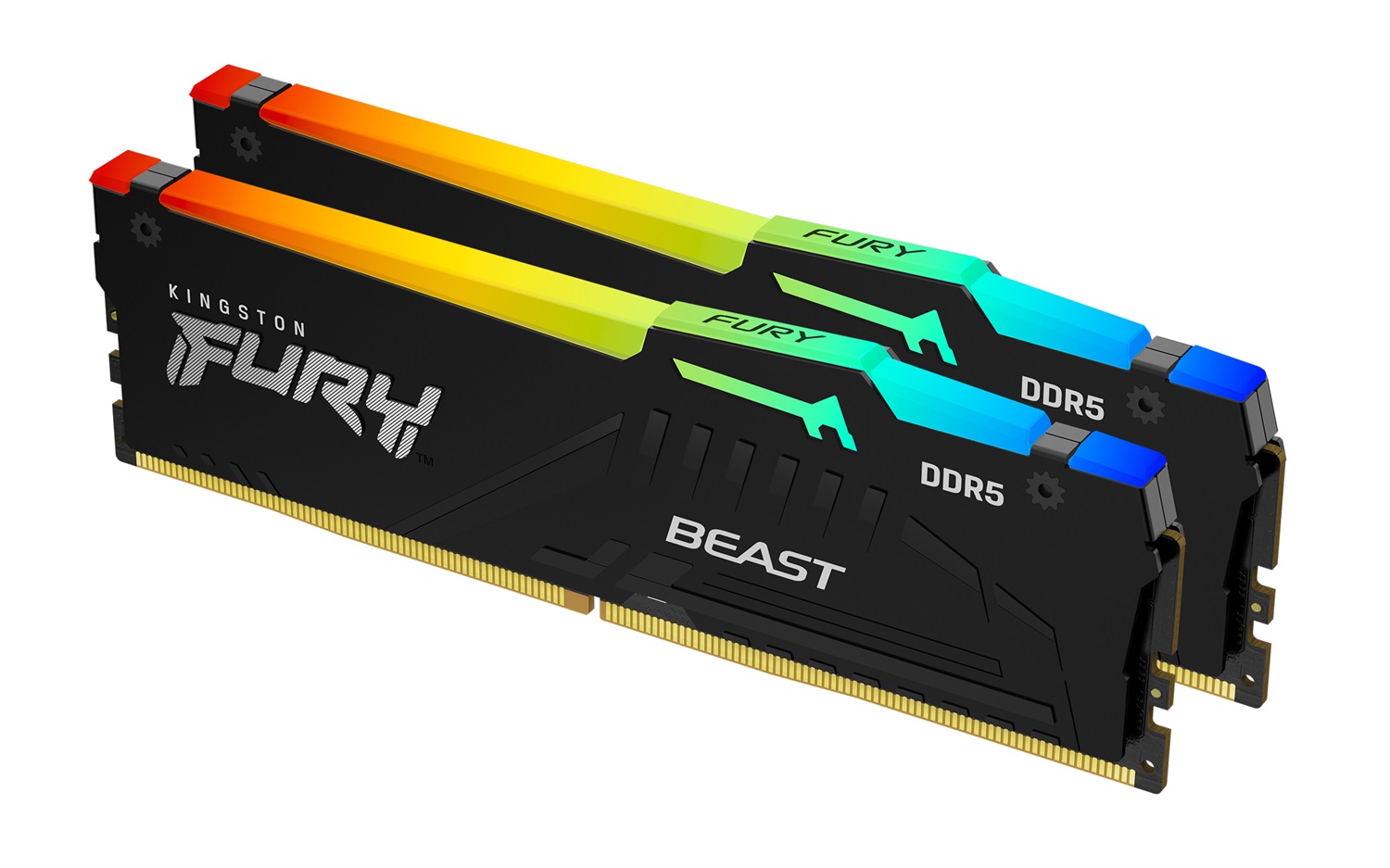 Kingston FURY Beast 32GB DDR5 6000MT/s CL30 DIMM Kit 2x16GB RGB con Intel XMP e AMD EXPO