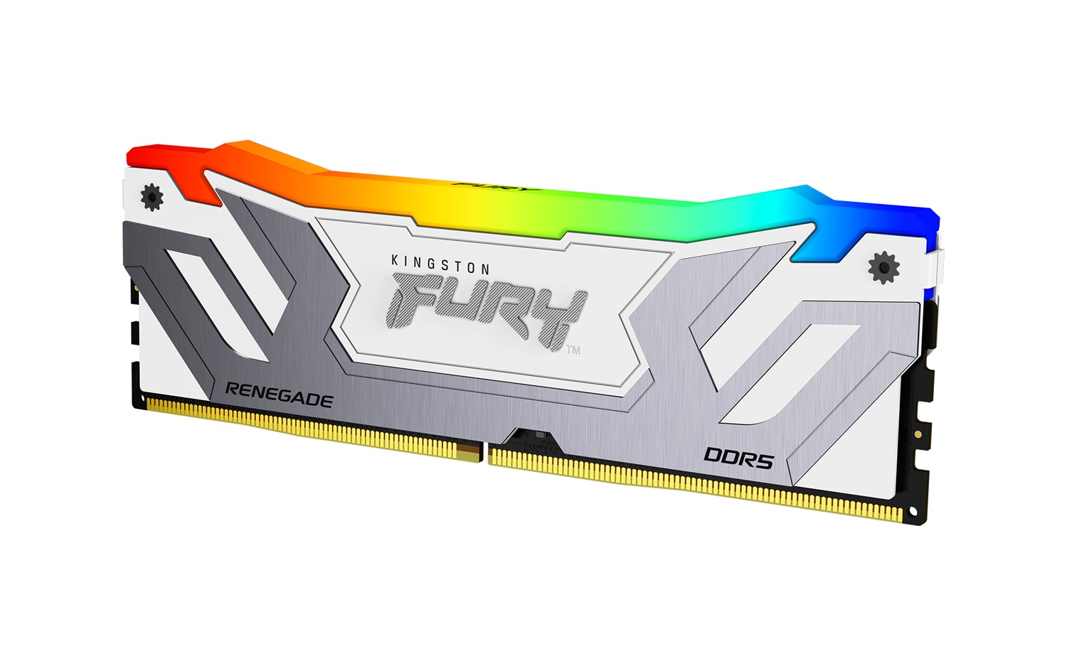 Kingston Technology FURY Renegade 24GB 8400MT/s DDR5 CL40 CUDIMM Memoria Gaming RGB Bianco XMP
