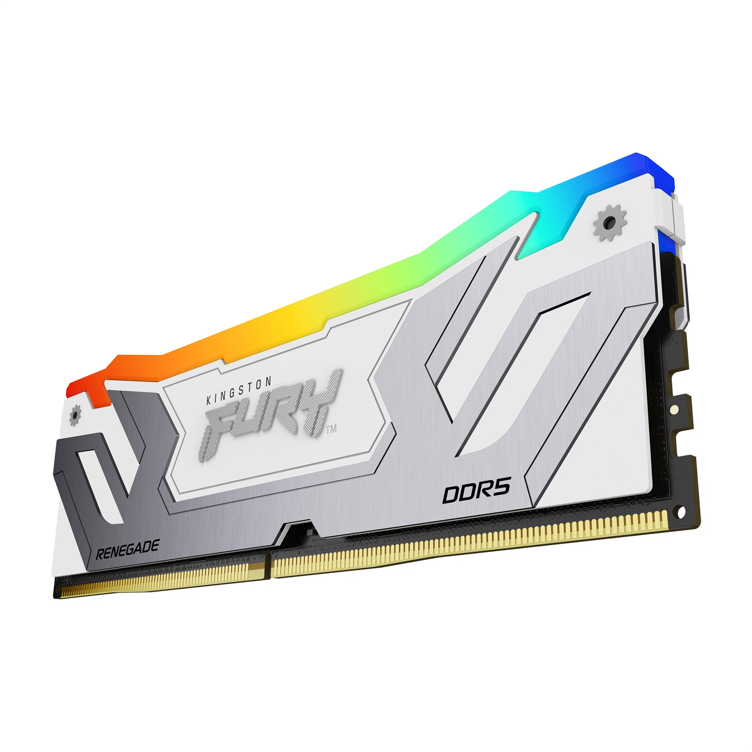 Kingston Technology FURY Renegade 24GB 8400MT/s DDR5 CL40 CUDIMM Memoria Gaming RGB Bianco XMP