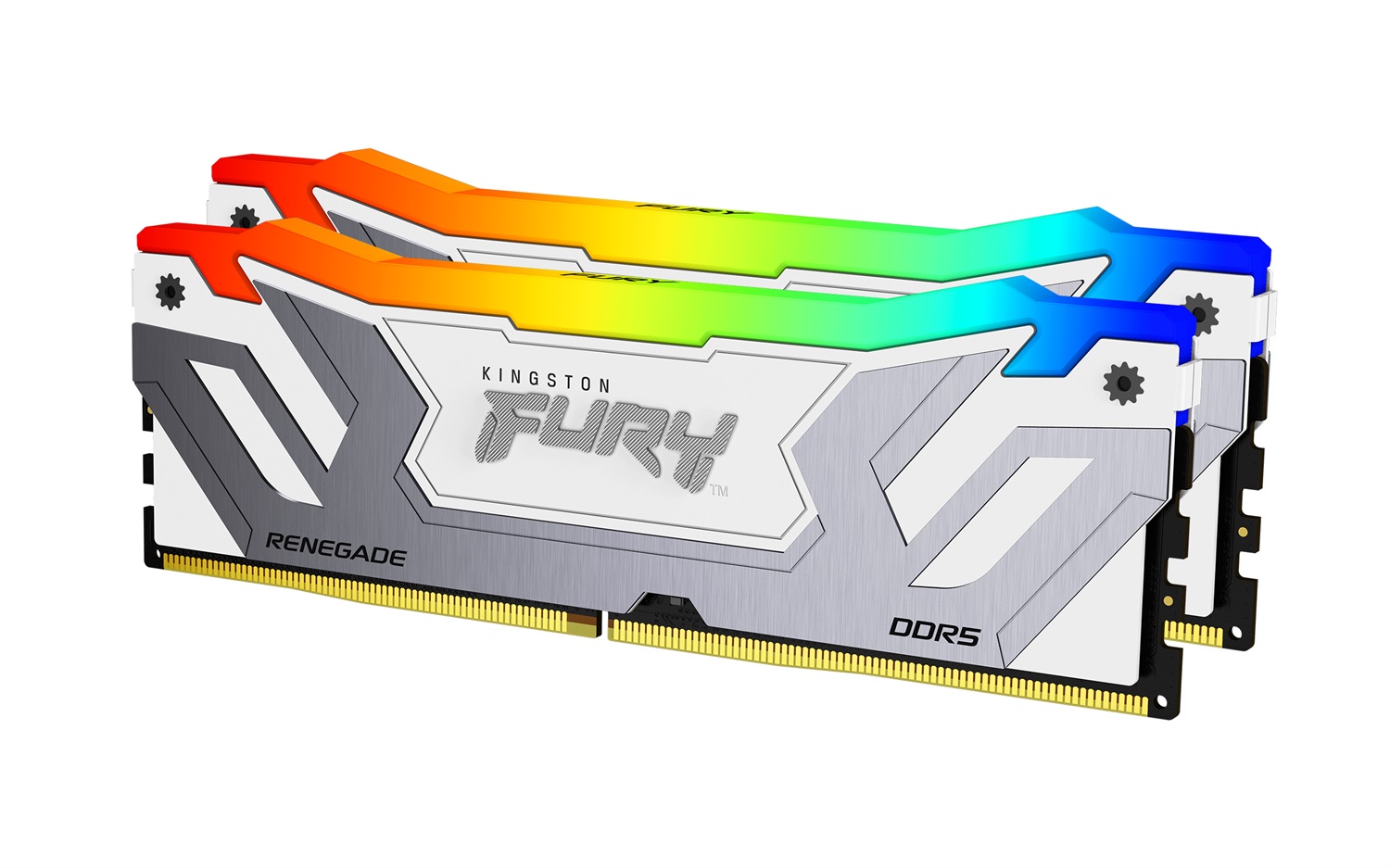 Kingston Technology FURY Renegade 48GB DDR5 8400MT/s CL40 CUDIMM Kit da 2 (2 x 24GB) RGB Bianco XMP