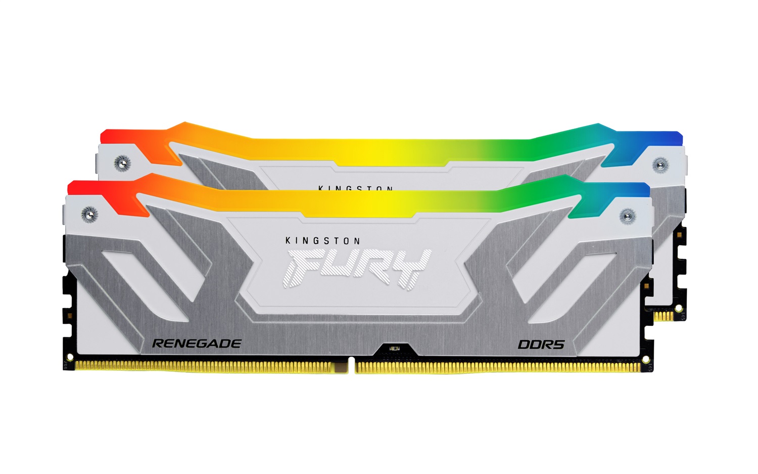 Kingston Technology FURY Renegade 48GB DDR5 8400MT/s CL40 CUDIMM Kit da 2 (2 x 24GB) RGB Bianco XMP