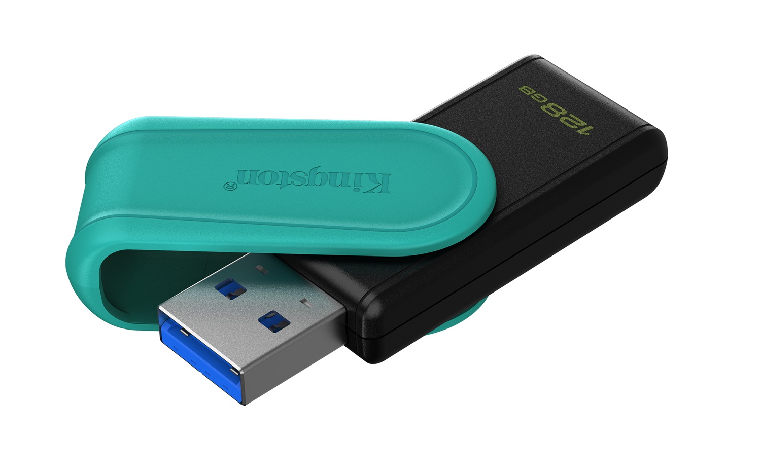 Kingston DataTraveler Exodia S 128GB USB 3.2 Gen 1 Pendrive Girevole Nero/Turchese