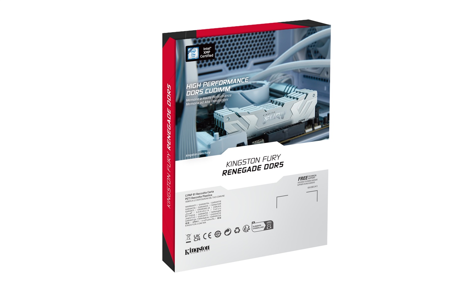 Kingston Technology FURY 24GB DDR5 8800MT/s CL42 CUDIMM Renegade White