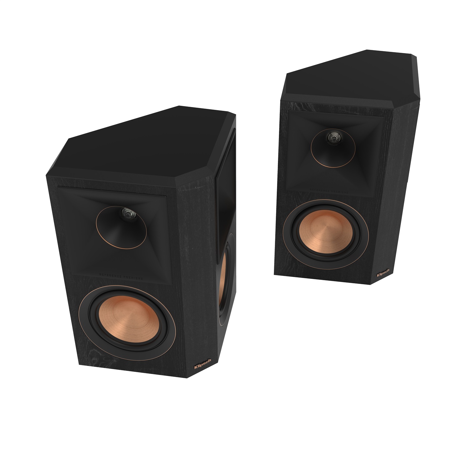 Klipsch RP-502S II Diffusori Surround Passivi in Nero ed Ebano con Woofer Cerametallico e Caricamento a Tromba