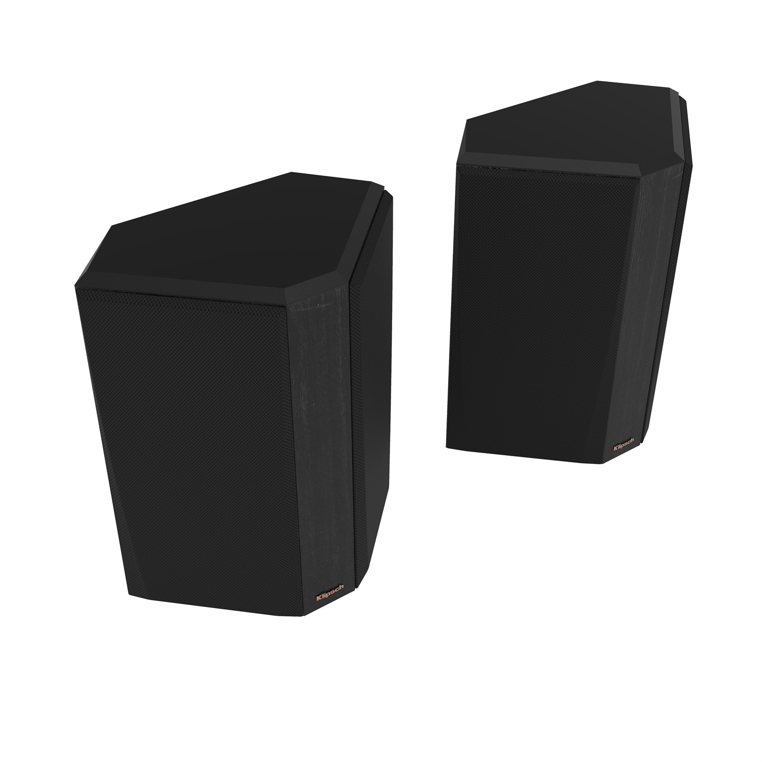 Klipsch RP-502S II Diffusori Surround Passivi in Nero ed Ebano con Woofer Cerametallico e Caricamento a Tromba