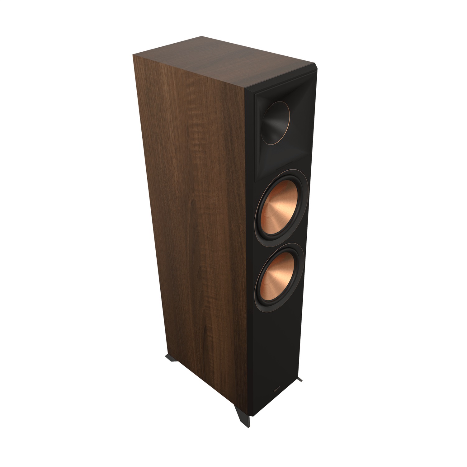 Klipsch RP-8000F II - Diffusori da Pavimento in Noce con Corno Tractrix Ibrido e Woofer Ceramici da 8