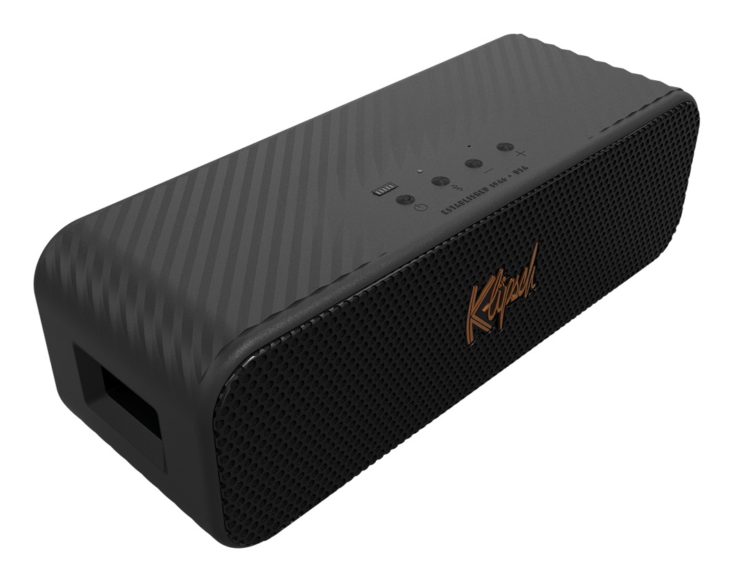 Klipsch Detroit - Altoparlante Bluetooth Portatile con Due Tweeter da 2,5 cm e Due Woofer da 7,6 cm, Potenza 30W e Controllo tramite App