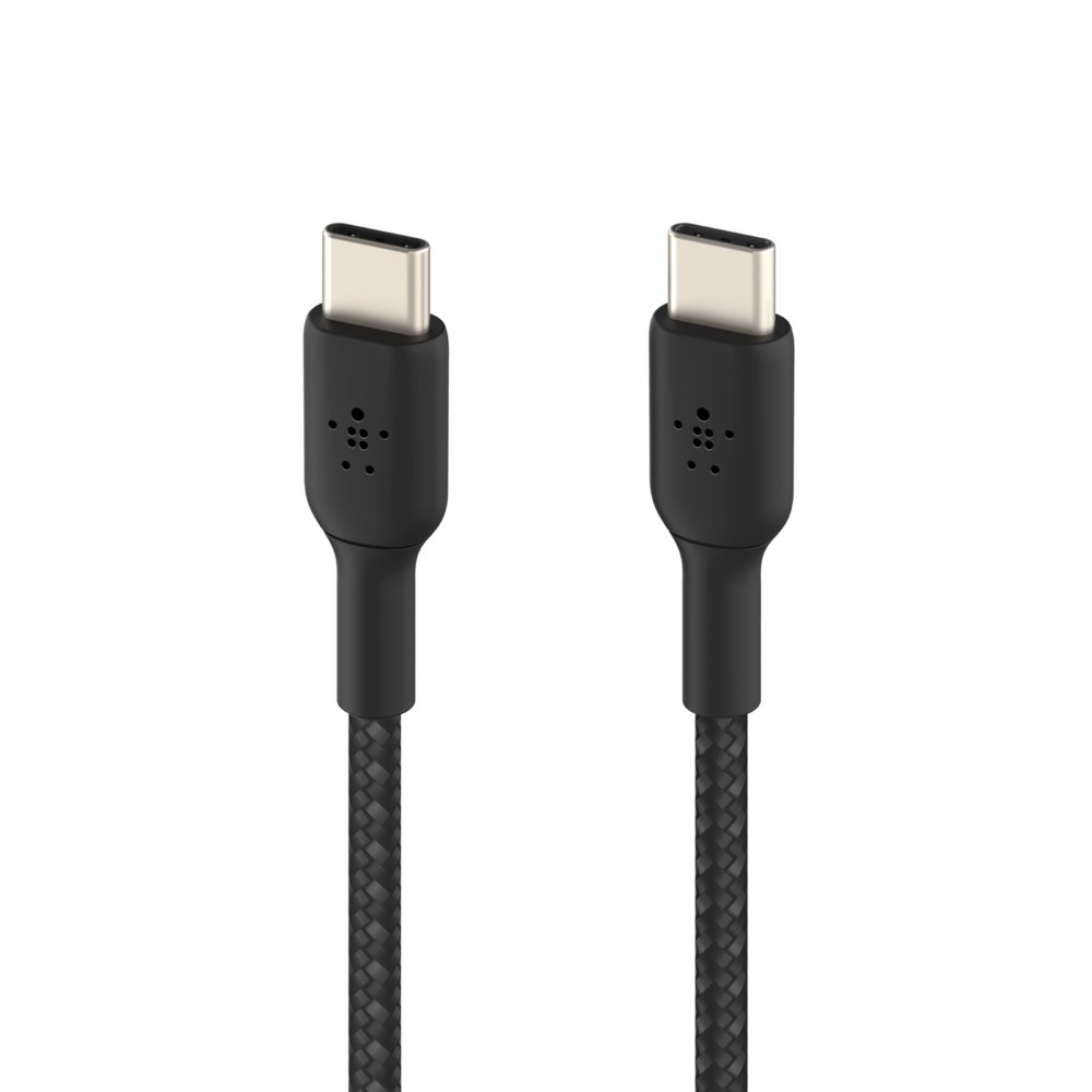 Belkin BoostCharge Cavo intrecciato USB-C a USB-C 1 m Ricarica rapida Nero