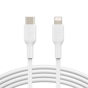 Belkin Cavo da USB-C a Lightning MFi 1m - Cavo di ricarica rapida per iPhone 14 e versioni precedenti, Bianco