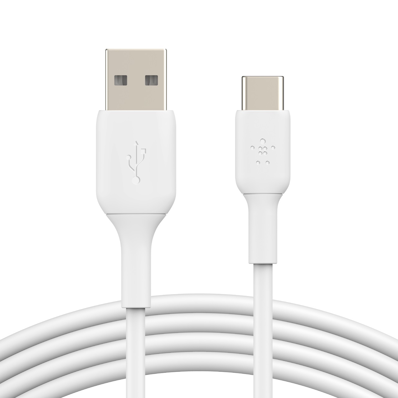 Belkin BoostCharge Cavo da USB-C a USB-A 1m - Compatibile con iPhone 16/15, Samsung Galaxy S24, Pixel, iPad Pro, Bianco