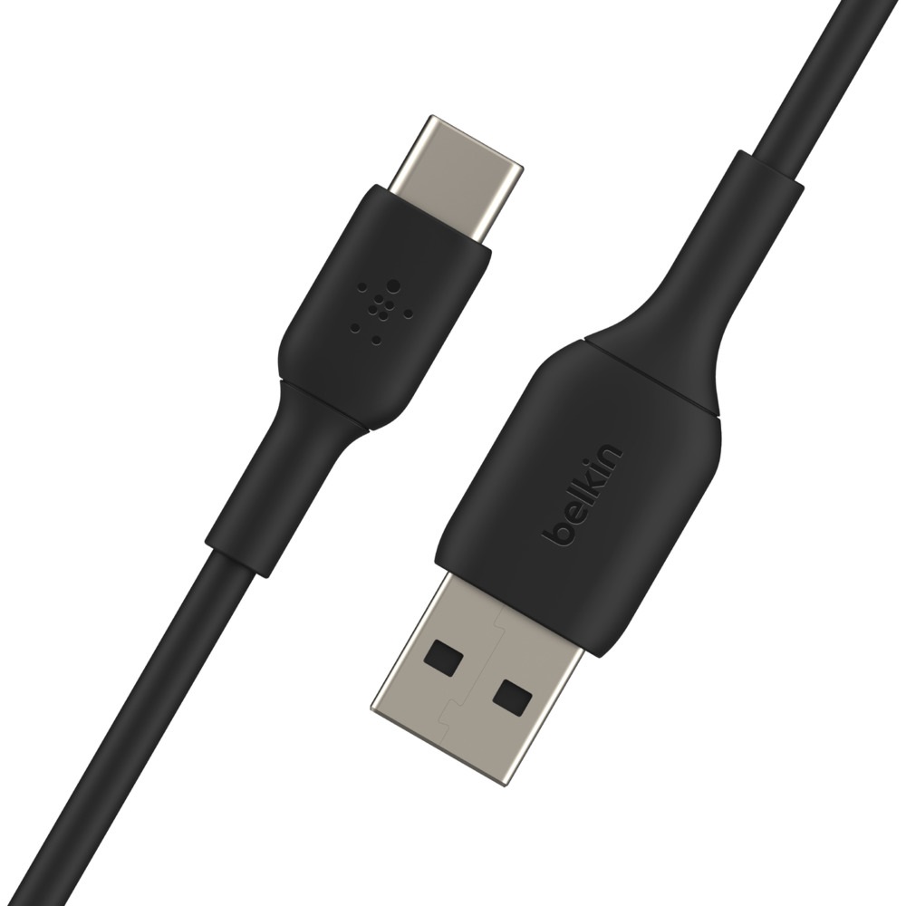 Belkin BoostCharge Cavo USB-C a USB-A 3 m - Compatibile con iPhone 16/15, Samsung Galaxy S24, Pixel, iPad Pro, Nero