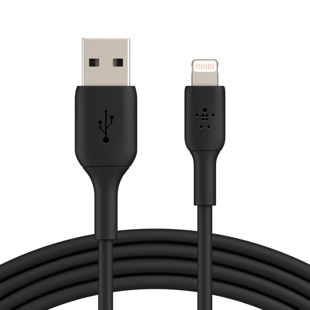 Belkin Cavo Lightning 1 m Nero - Cavo da Lightning a USB-A per iPhone, iPad e AirPods, Certificato MFi