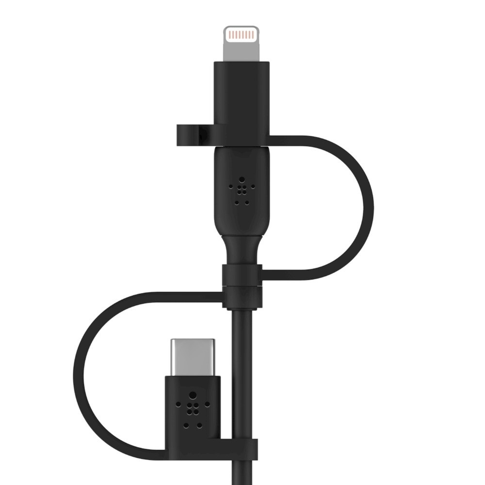 Belkin BOOST CHARGE Cavo di Ricarica 3 in 1 1 m USB A, USB C/Micro-USB B/Lightning - Nero