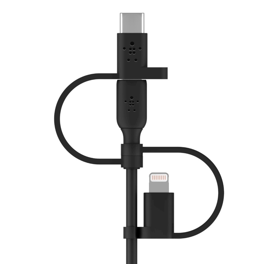 Belkin BOOST CHARGE Cavo di Ricarica 3 in 1 1 m USB A, USB C/Micro-USB B/Lightning - Nero