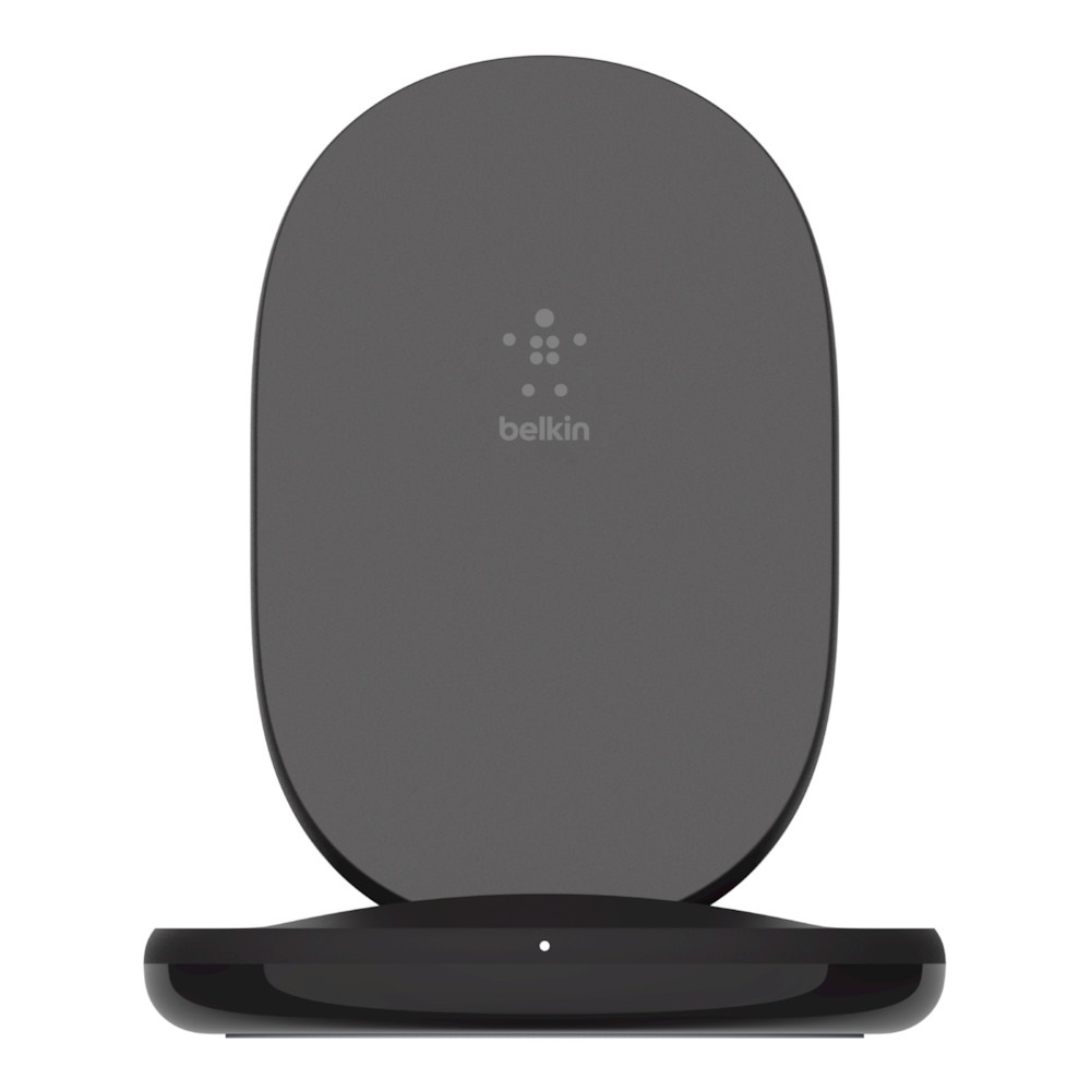 Belkin BoostCharge Supporto di Ricarica Wireless da 15 W - Caricabatteria Qi Rapido per Smartphone - Nero