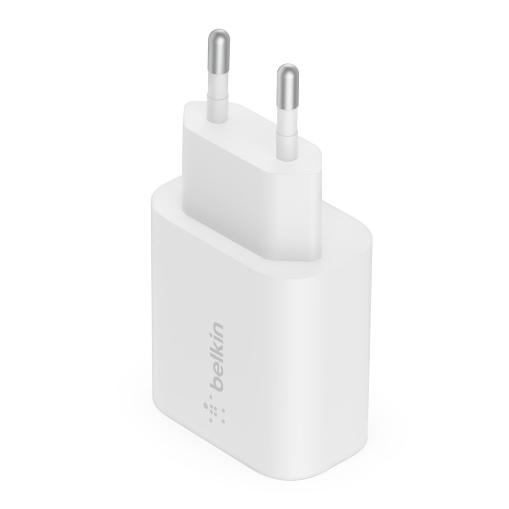 Belkin BoostCharge Caricabatterie da Parete USB-C 25W con PPS e Power Delivery - Compatibile con iPhone 15, Samsung Galaxy, Note, iPad e Pixel