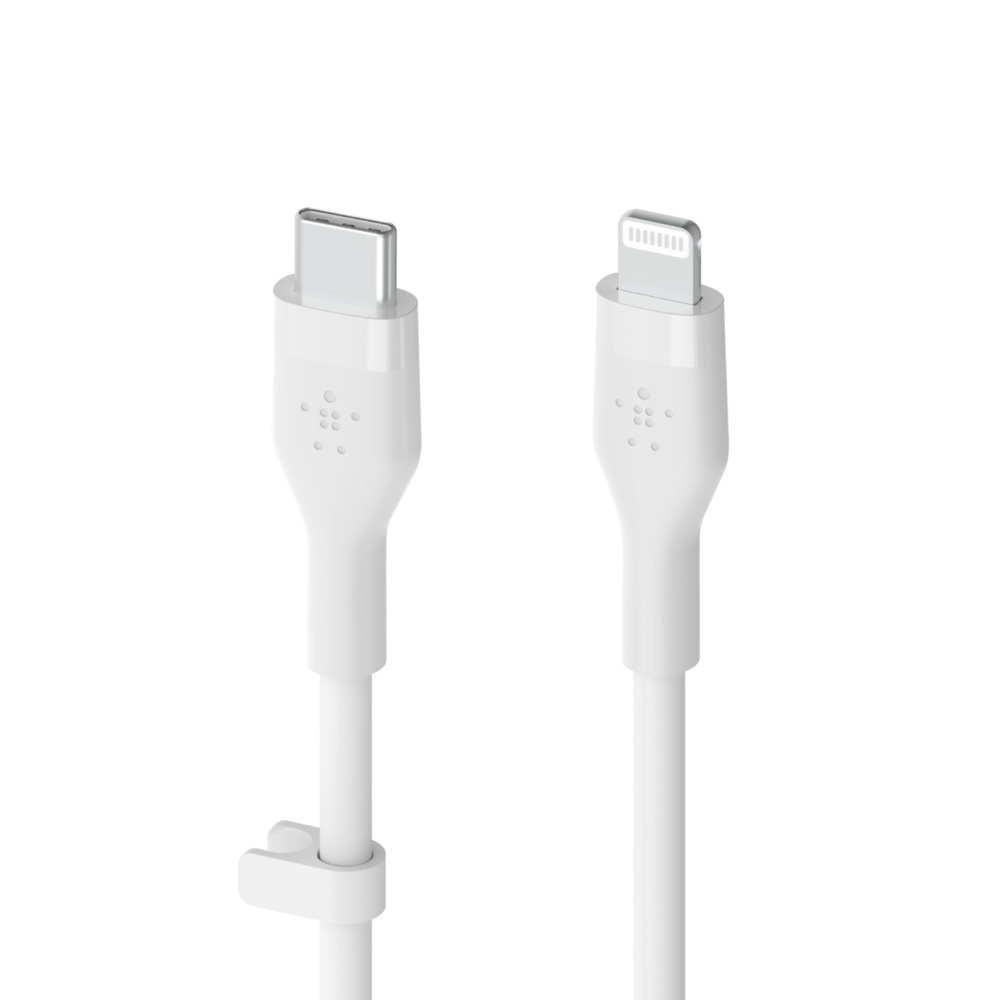 Belkin BoostCharge Flex Cavo USB Type C a Lightning 2 m Bianco - Ricarica rapida 20 W, MFi, silicone