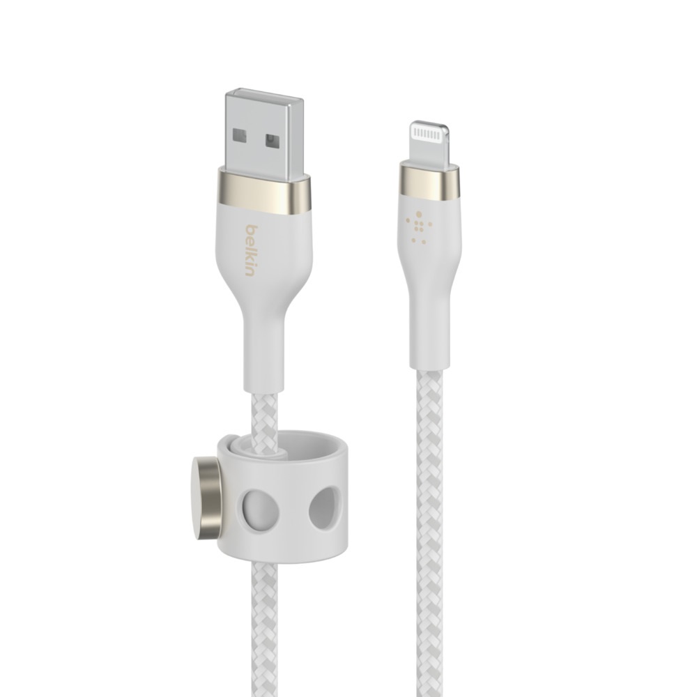 Belkin CAA010BT3MWH Cavo Lightning 3 m Bianco - USB A a USB C/Lightning, Certificato MFi, Compatibile con iPhone e iPad