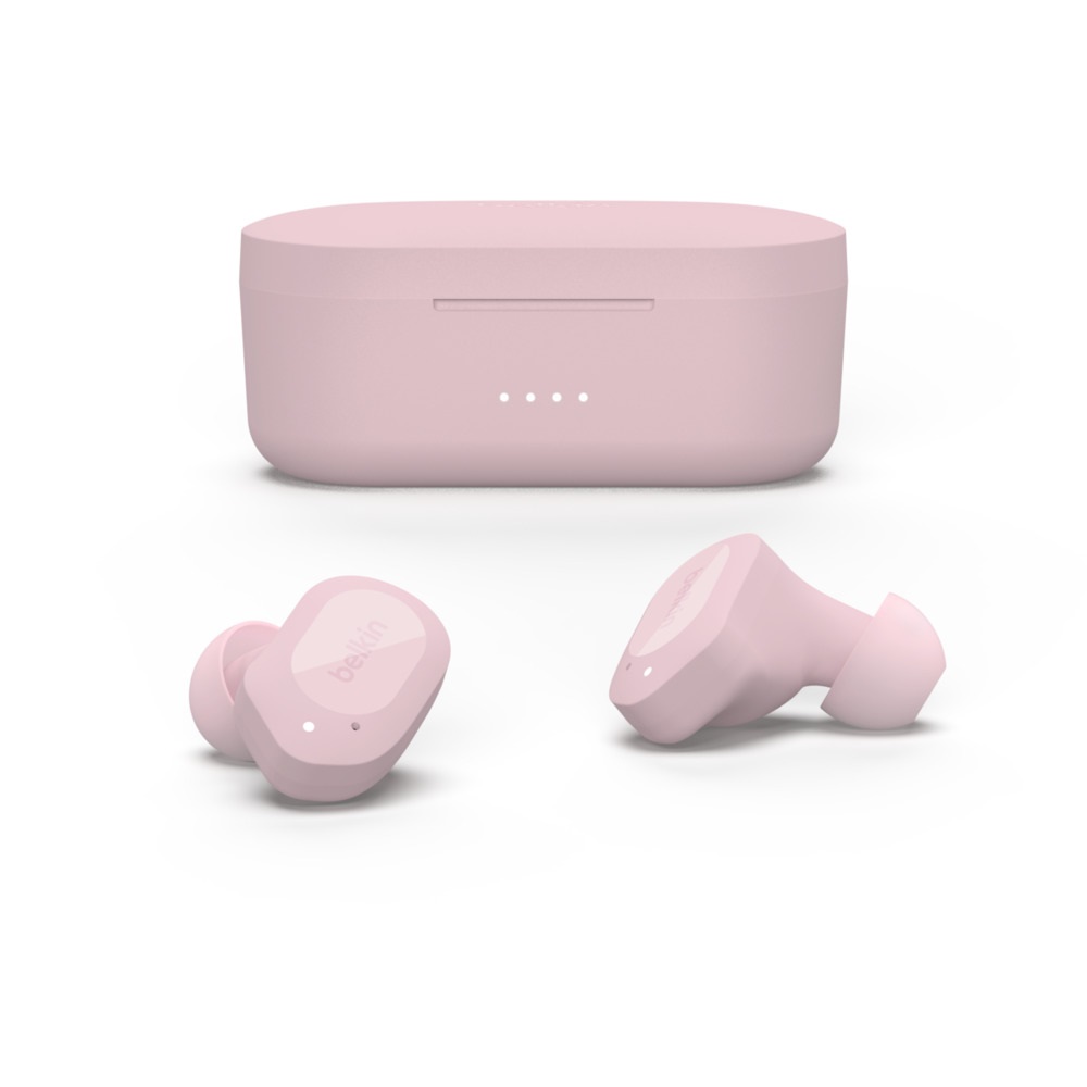 Belkin SOUNDFORM Play Auricolare True Wireless Stereo (TWS) In-ear Bluetooth Rosa con Cancellazione del Rumore