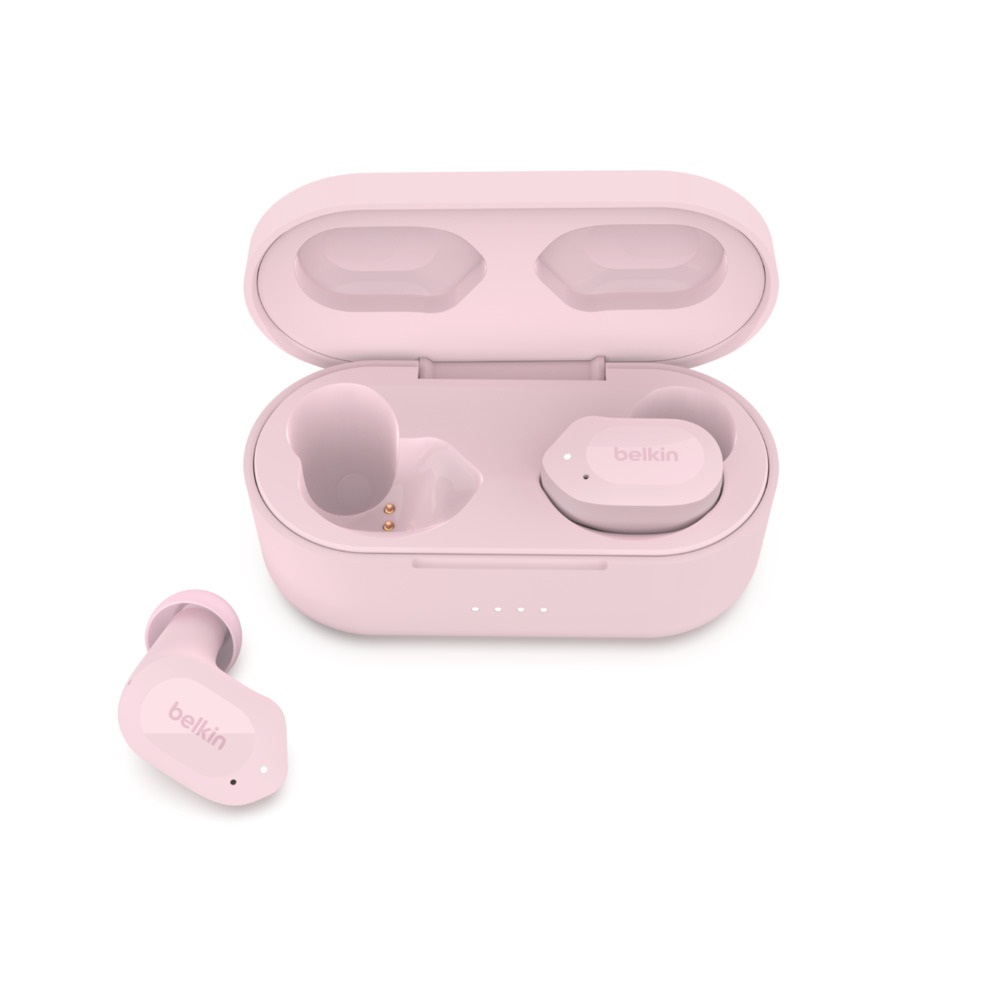 Belkin SOUNDFORM Play Auricolare True Wireless Stereo (TWS) In-ear Bluetooth Rosa con Cancellazione del Rumore