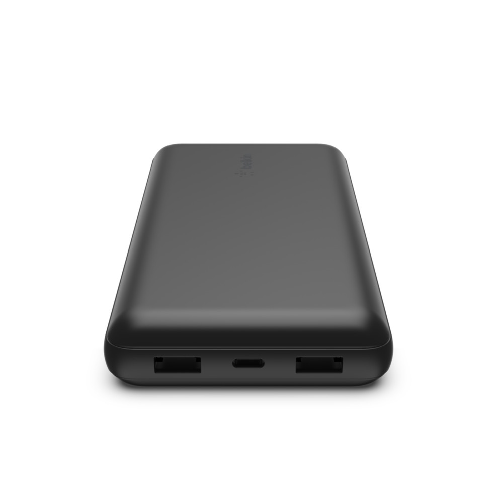 Belkin Caricabatterie Portatile USB-C 20K - Power Bank 20000mAh con 2 Porte USB-A e 1 Porta USB-C, Ricarica Rapida, Nero