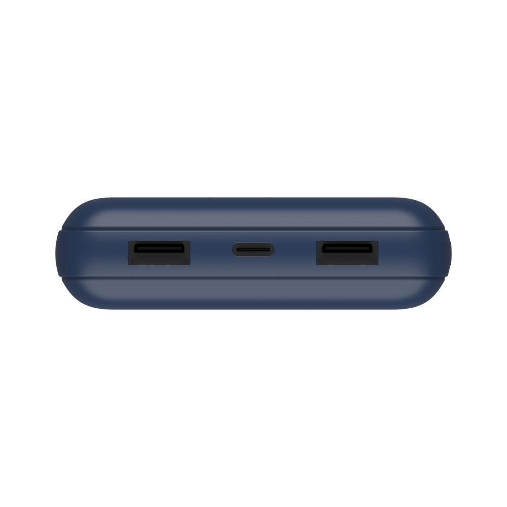 Belkin Caricabatterie Portatile USB-C 20K - Power Bank 20000 mAh, 15W, 2 Porte USB-A, 1 Porta USB-C, Cavo incluso - Blu