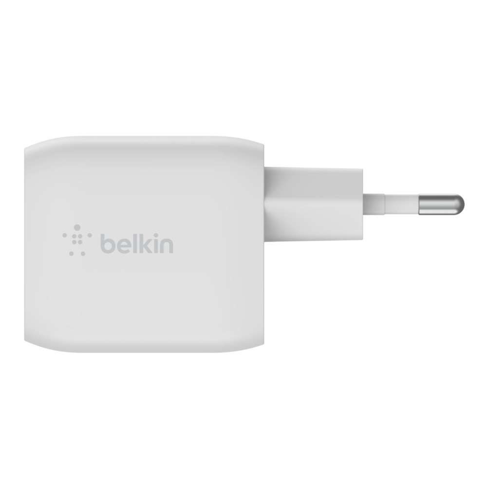 Belkin Caricabatteria da Parete Doppio USB-C 45W con Tecnologia GaN e Ricarica Rapida PD 3.0