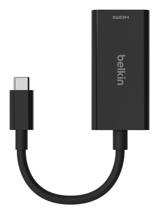 Belkin Adattatore USB-C a HDMI 2.1 con cavo (11 cm) - Supporto 8K a 60 Hz e 4K a 144 Hz, HDR, HBR3, DSC, HDCP 2.2, Certificato USB-IF